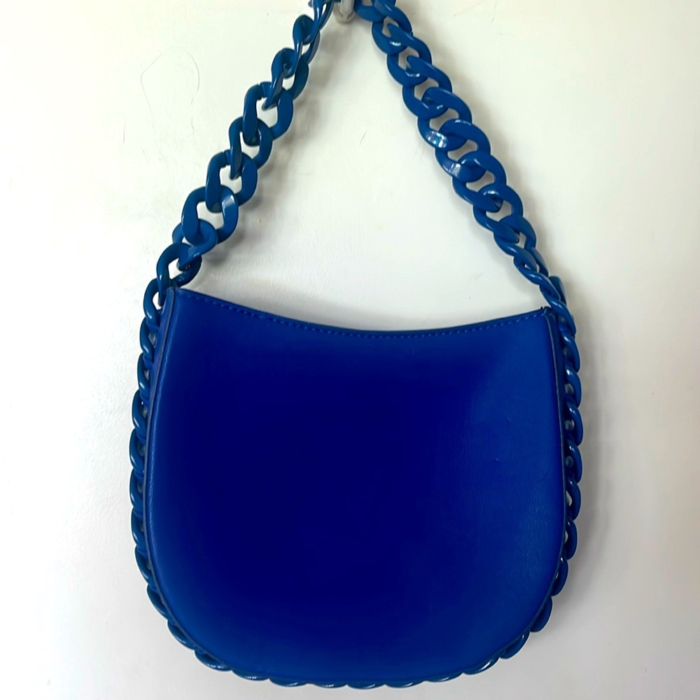 Cute royal blue BC Bag with wide chain strap like new condition